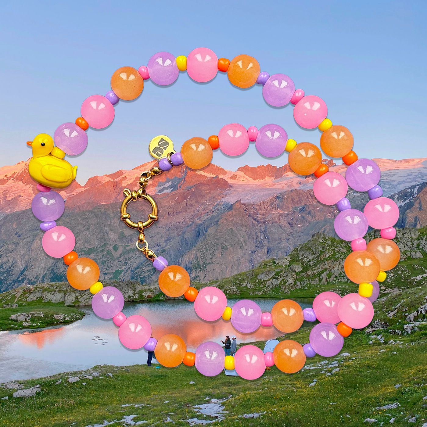 Peachy Quack Necklace