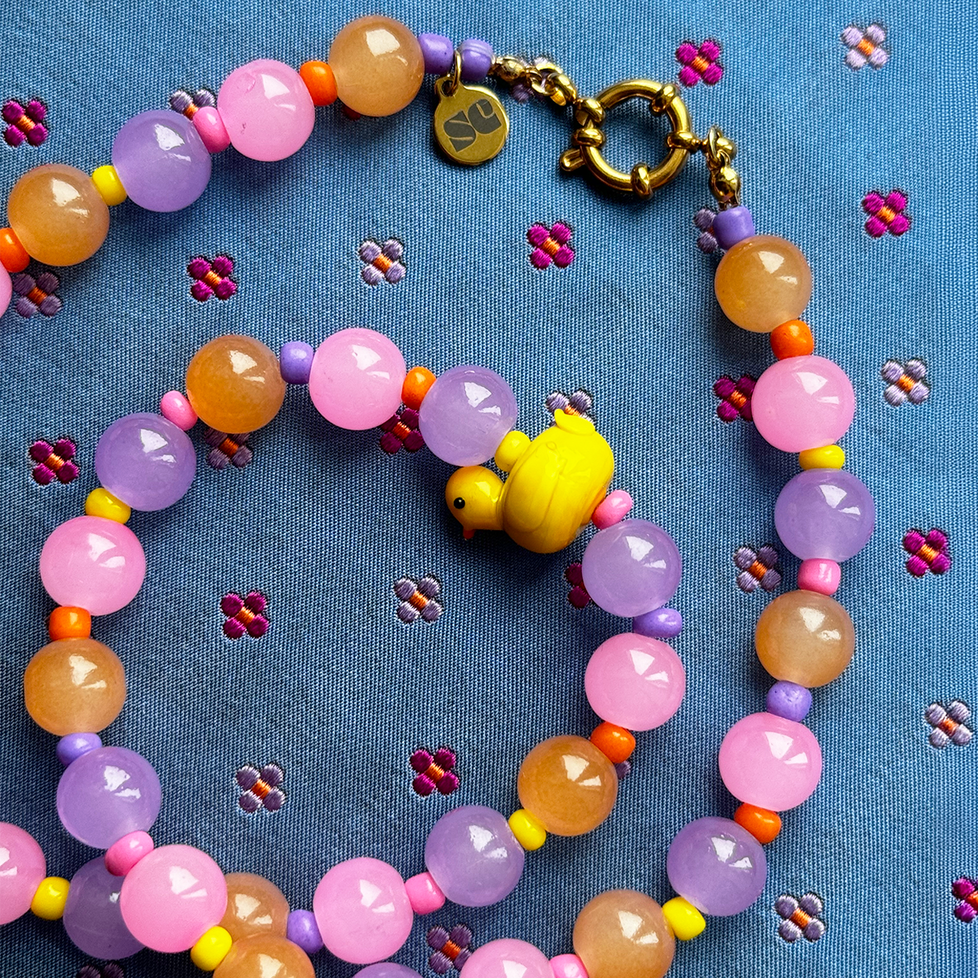 Peachy Quack Necklace
