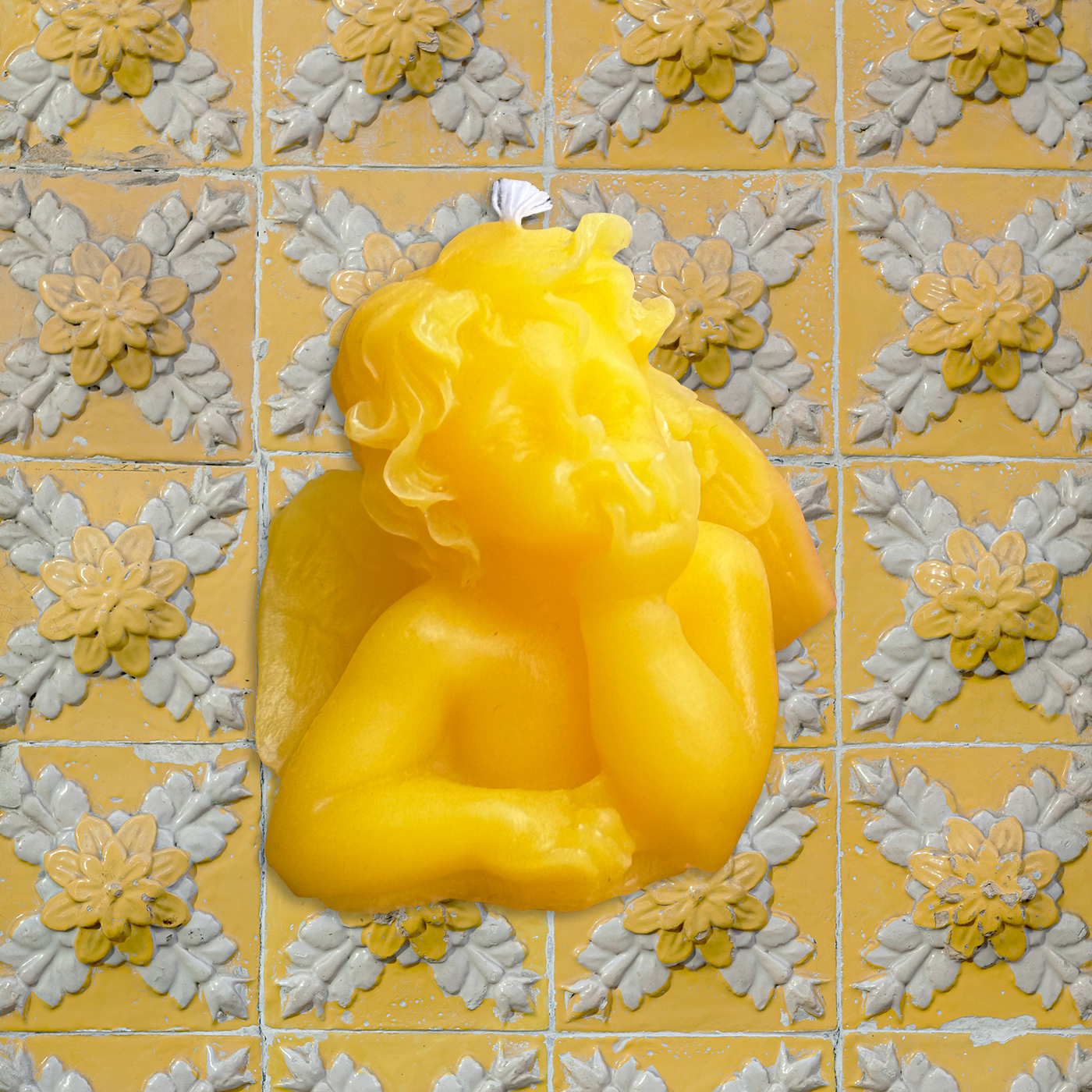 Yellow Cupid Candle