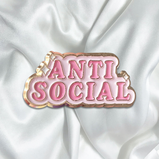 Anti Social Enamel Pin