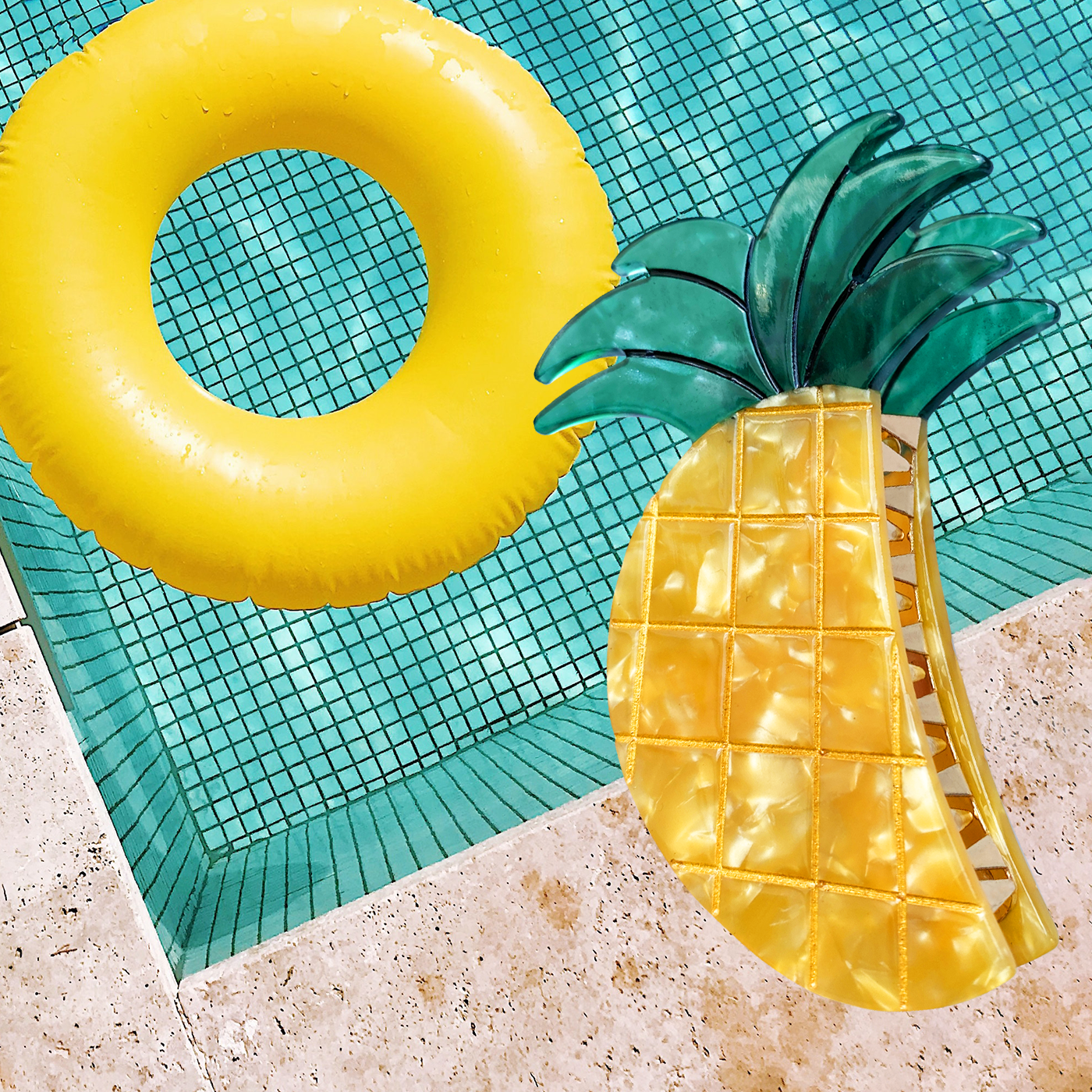 Pineapple Hair Clip