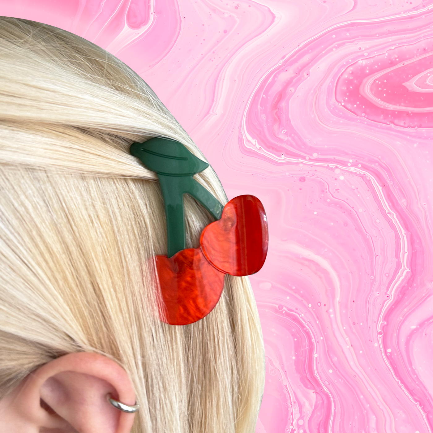 Cherry Hair Clip